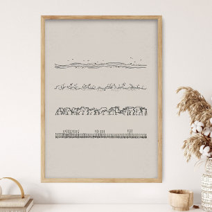 Minimale Parabel vom Sämann, Matthäus 13, Christia Poster
