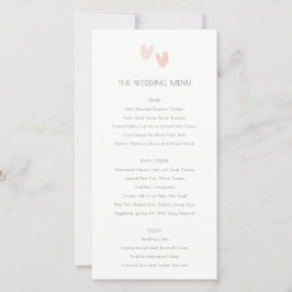 Minimale Pastel Dusky Rosa Herz Hochzeitkarte Dankeskarte