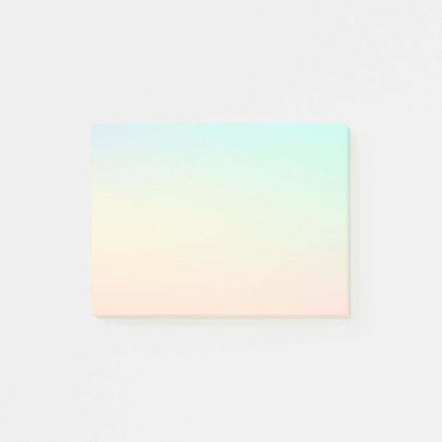 Minimale Pastellfarben Post-it Klebezettel (Vorderseite)