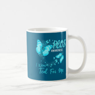 Minimale PCOS-Aufklärung ich trage Türkis für mich Kaffeetasse