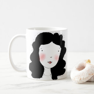 Minimale Portrait Design-Tasse Kaffeetasse
