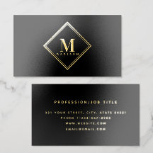 Minimale professionelle Monogramm-Initiale Goldfol
