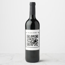 Minimale QR-Code-Scan-Me-Geschäfts-Promo-Etikett