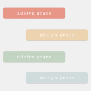 Minimale Rainbow-Kids-Labels Etiketten