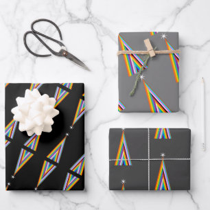 Minimale Regenbogen-Erklärung Geschenkpapier Set