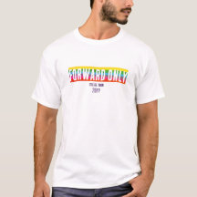 Minimale Regenbogen-Vorwärts-Only-Abschluss-Shirt