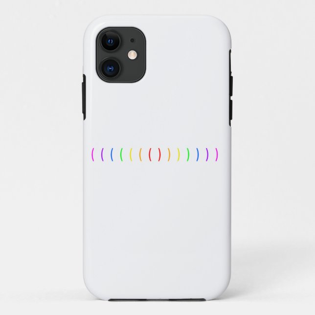 Minimale Regenbogenkonstruktion Case-Mate iPhone Hülle (Rückseite)