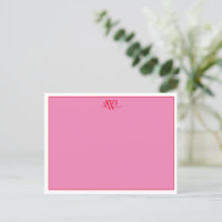 Minimale Rosa, Rot und Präzisionskarte (weiß)