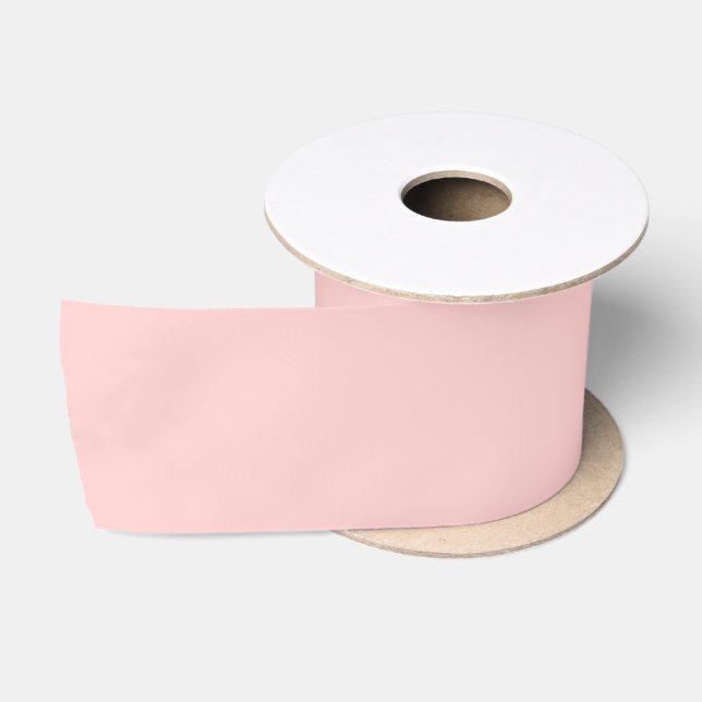 Minimale rosafarbene Solid Design Satinband (Spule)