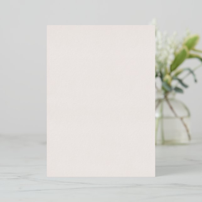 Minimale Rose Goldrausch Pinselstrich mit Bride Folieneinladung (Stehend vorne)