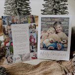 Minimale Rose Was für ein Jahr FotoCollage Weihnac Feiertagskarte<br><div class="desc">Diese minimale Rose What A Year Foto Collage Weihnachtsurlaub-Karte ist die perfekte einfache Urlaubsgruß. Das Design besticht durch eine klassische Rose mit goldfarbenem Rosa und weißer Typografie, gepaart mit einem rustikalen und dennoch eleganten Script-Schriftart mit handgeschriebenem Stil. Personalisieren Sie die Karte mit 15 Fotos, Ihrem Familiennamen, Vornamen und Jahr. Geben...</div>