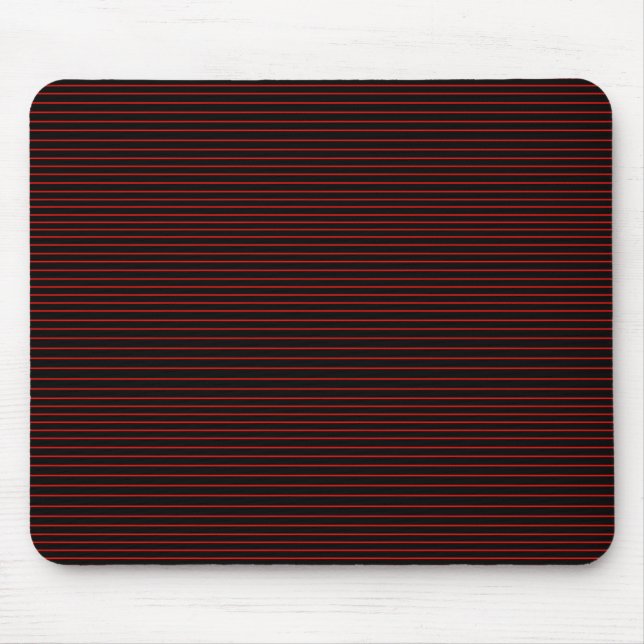 Minimale rote Linien Mousepad (Vorne)