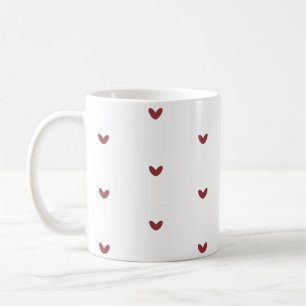 Minimale Rotherz-Muster-Kaffeetasse Kaffeetasse
