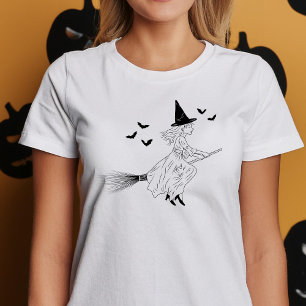 Minimale Rotzunge und Fledermäuse Schwarze Linie A T-Shirt