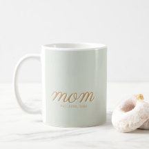 Minimale Sage-Grün-Schrift & Gold-Mom-Etabliert