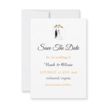 Minimale Schreibschrift Hochzeit Vormerkungskarte