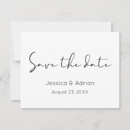 Minimale Schrift Save The Date