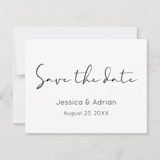 Minimale Schrift Save The Date