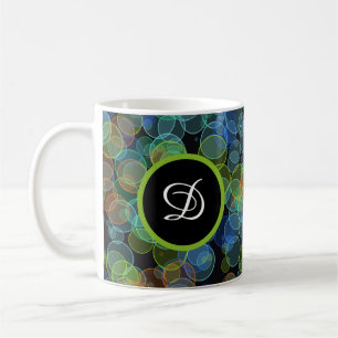 minimale schwarz elegante stilvolle bunt Polka Pun Kaffeetasse