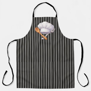 Minimale Schwarz-Weiß-Küche Schürze