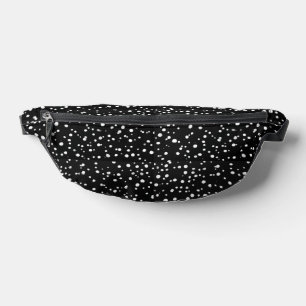 Minimale Schwarz-Weiß-Polka-Punkt-Abstrakt-Patroon Bauchtasche