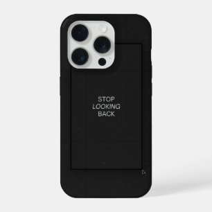 Minimale schwarze ästhetische Zitat-Handyhülle iPhone 15 Pro Hülle