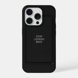 Minimale schwarze ästhetische Zitat-Handyhülle iPhone 15 Pro Hülle