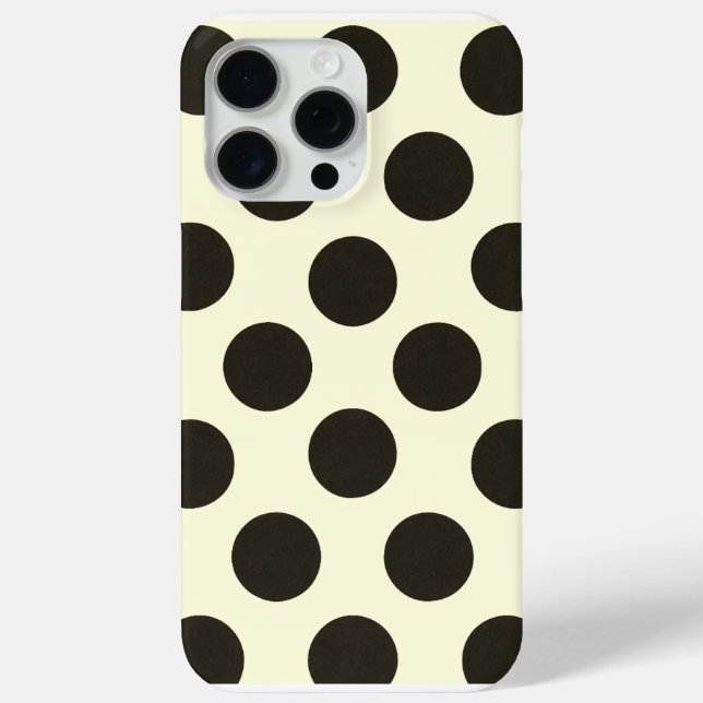 Minimale schwarze Punkte-Muster Case-Mate iPhone Hülle (Rückseite)