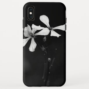minimale schwarze und weiße Blumenelemente Case-Mate iPhone Hülle