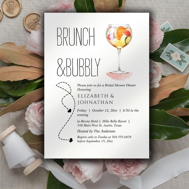Minimale Script Bridal Dusche Einladung (Von Creator hochgeladen)