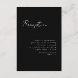 Minimale Script-Empfang-Abschlusskarte Begleitkarte