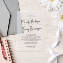 Minimale Script Typografie Formal Wedding
