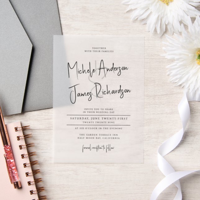 Minimale Script Typografie Formal Wedding (Hochzeit)
