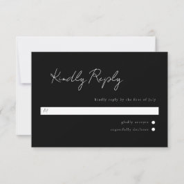 Minimale Script-UAwg RSVP Karte