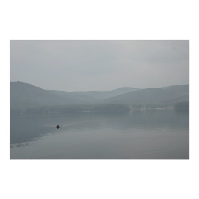 Minimale Seestille Fotodruck (Vorne)