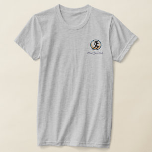 Minimale Silhouette Motion T - Shirt - Moderne Gra