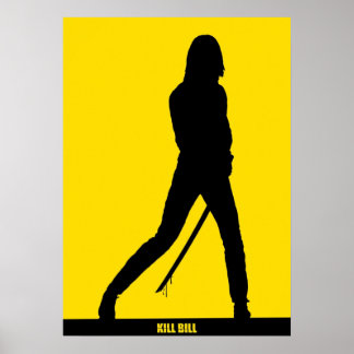 Minimale Silhouette von KILL BILL Poster