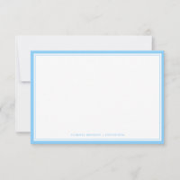 Minimale Sky Blue Flat Note Card