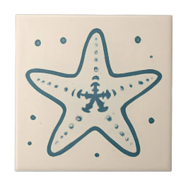 Minimale Starfish Ocean Art Tile Fliese