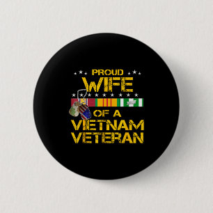 Minimale Stolze Ehefrau Vietnam Veteran mein Mann Button