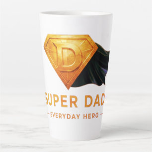 Minimale Superhelden-Vatertagsgestaltung Milchtasse
