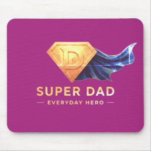 Minimale Superhelden-Vatertagsgestaltung Mousepad