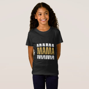 Minimale süße Bär-Mama-Typografie-Kunst T-Shirt