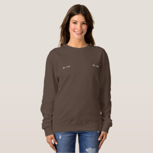 Minimale Sweatshirt mit "Sei Cool Sei Freundlich"-