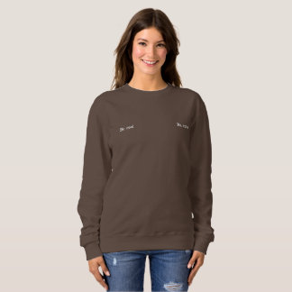 Minimale Sweatshirt mit "Sei Cool Sei Freundlich"-