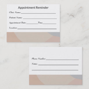 Minimale Terminerinnerungskarte Sauberes Design Terminkarte