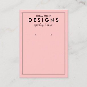 Minimale trendy Earring Display Card Visitenkarte