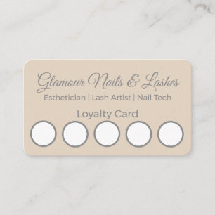 Minimale Treuekarte für Schönheitssalon/Wellness-O Visitenkarte