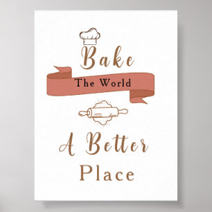 Minimale Typografie Elegantes Wandkunstposter ba Poster