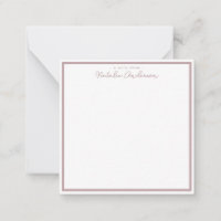 Minimale Typografie Lässige Script Pastel-Rose
